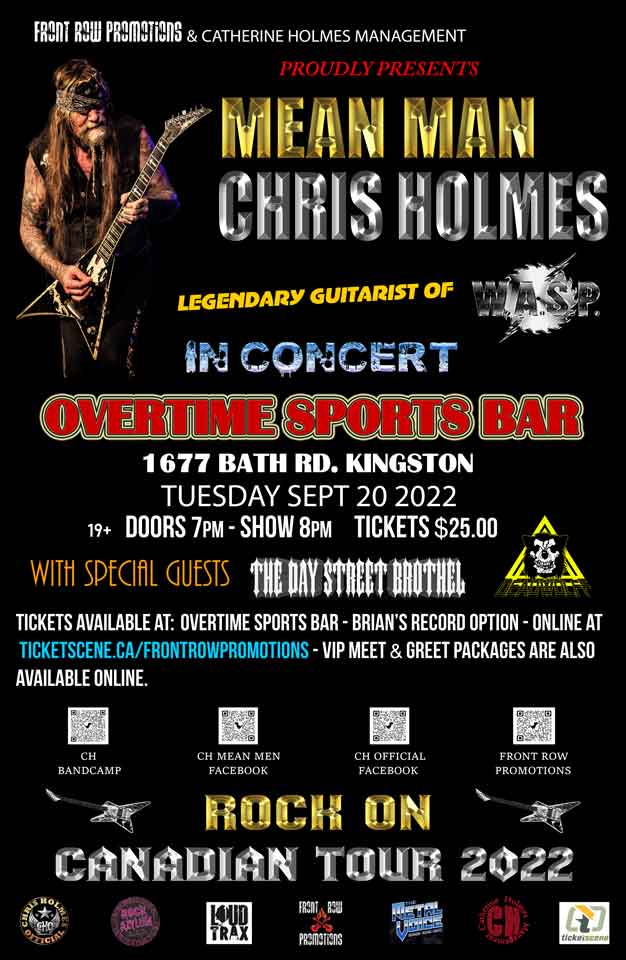 Chris Holmes Legendary Guitarist Of W.A.S.P.