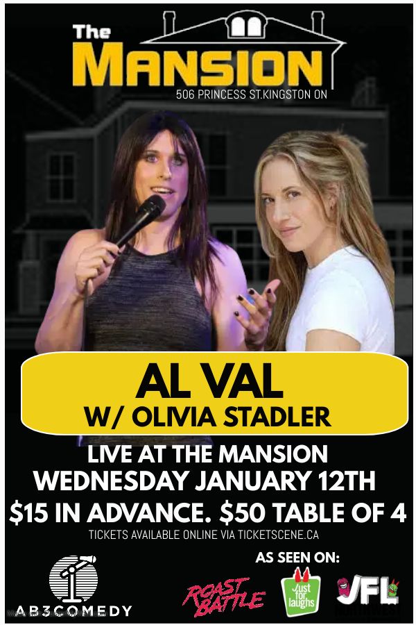 The Mansion Comedy Night Featuring: Al Val & Olivia Stadler