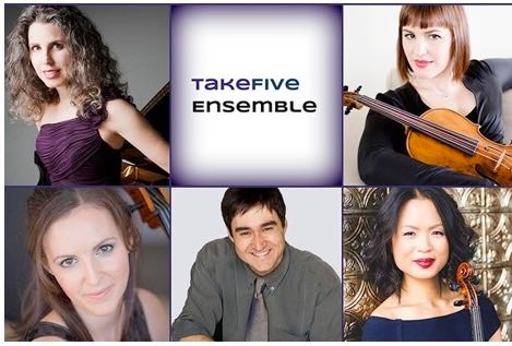Take Five - ensemble: Quintet with Shoshana Telner, piano, and four star-class string players