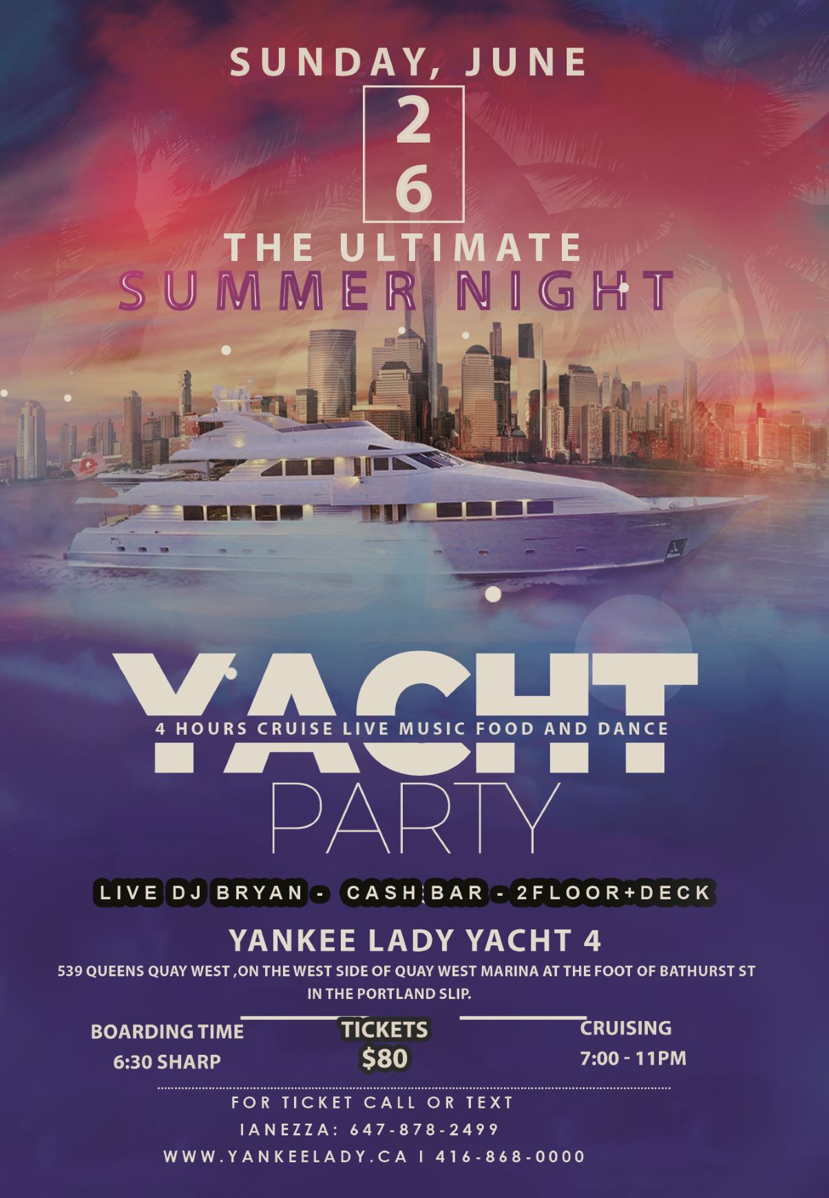 The Ultimate Summer Night Yacht Party