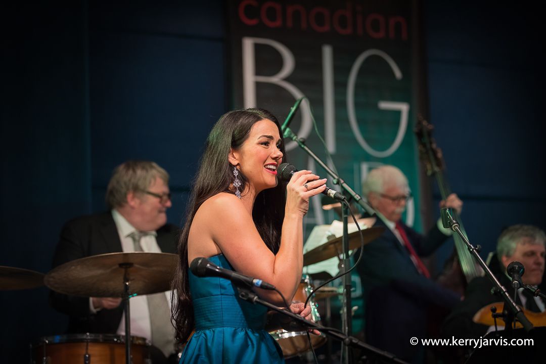 Sonja Gustafson and Dean Hollin with Canadian Big Band