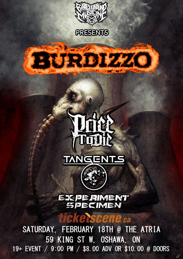 Burdizzo W/ Price To Die, Tangents & Experiment Specimen