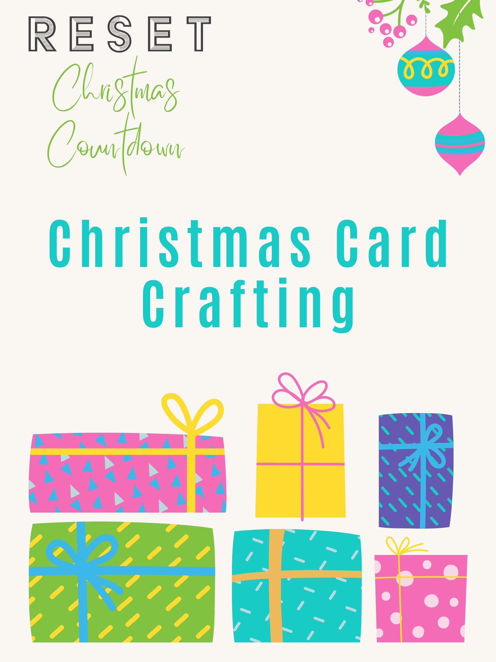 Christmas Card Crafting