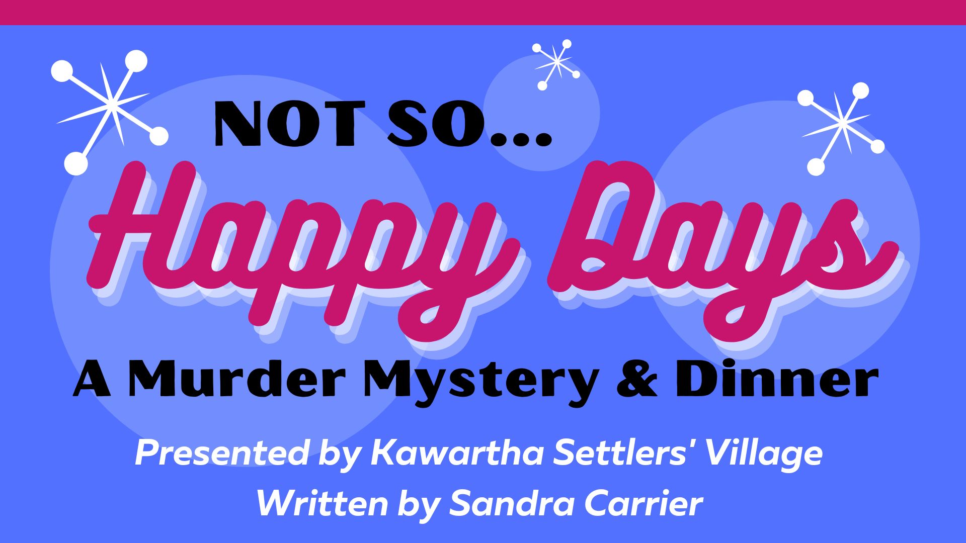 Not So Happy Days - A Murder Mystery & Dinner