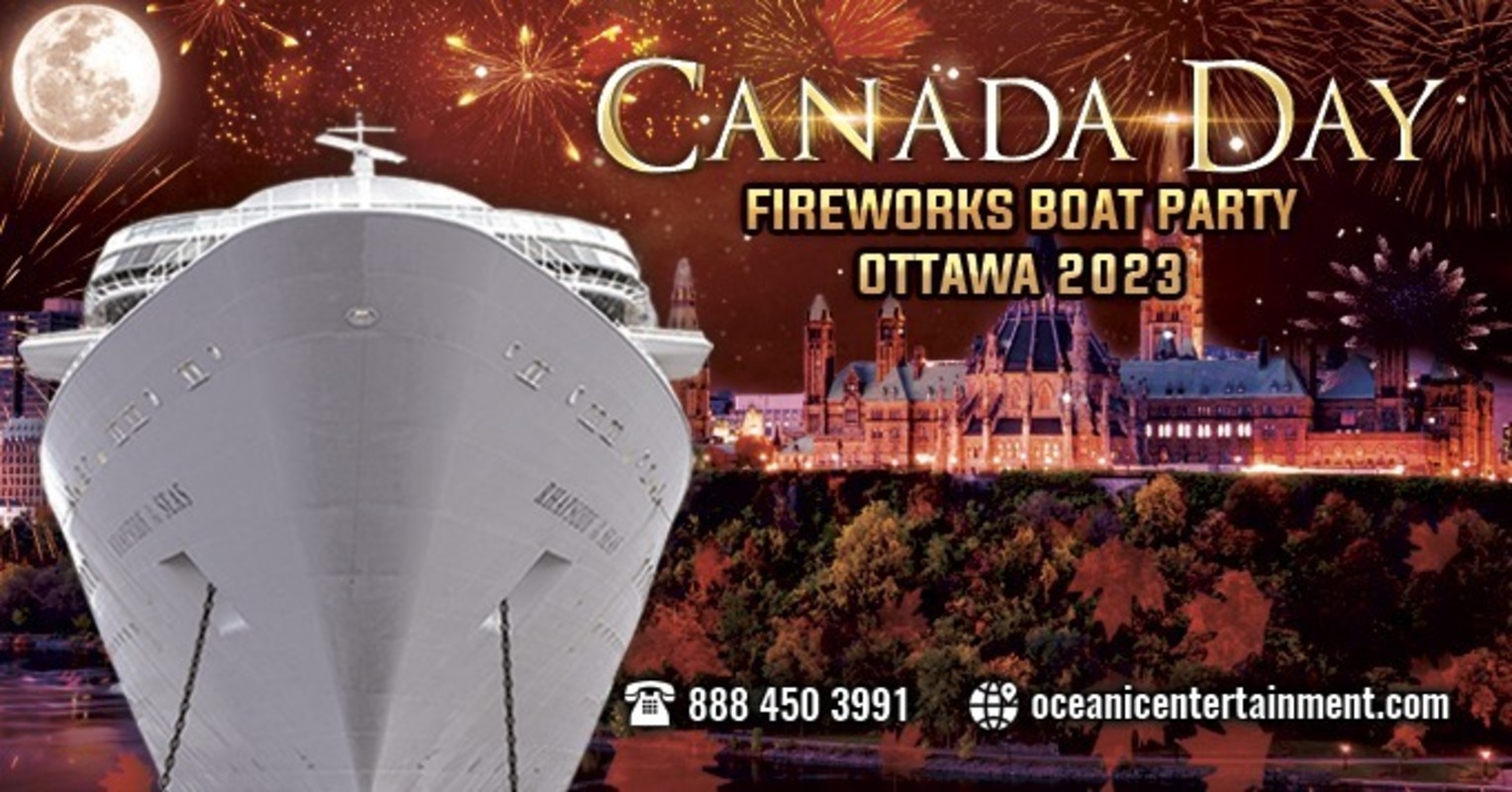 Canada Day Fireworks Boat Party Ottawa 2023