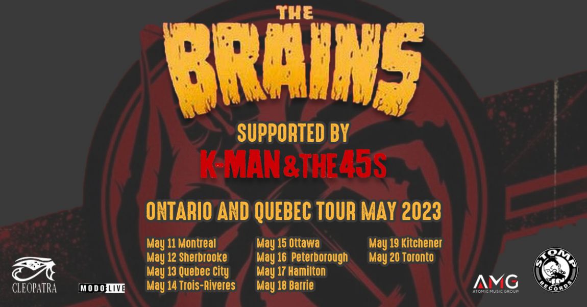 The Brains with K-MAN & The 45s + SPADES J+TOONICE