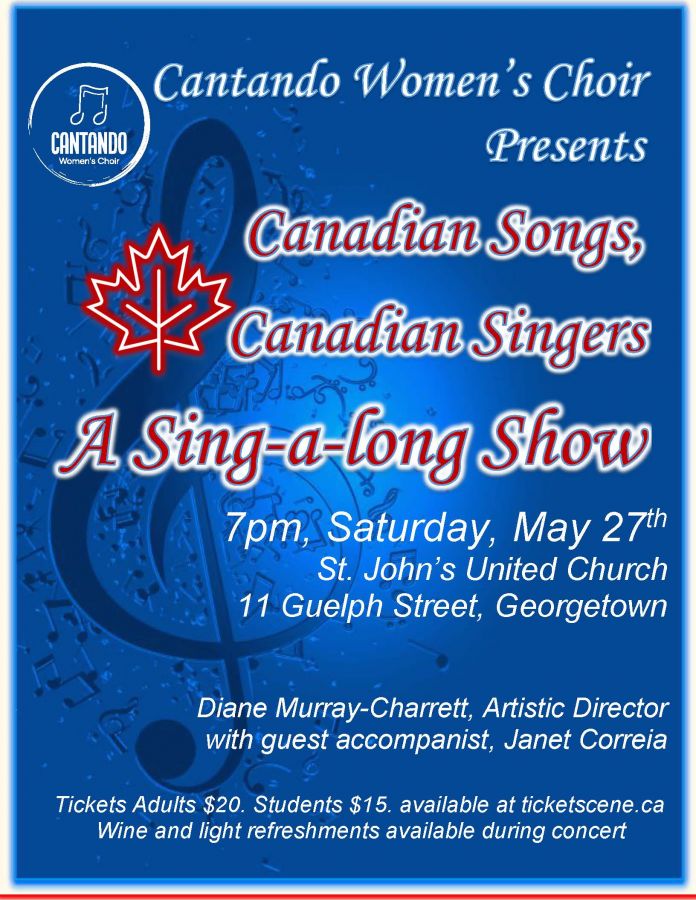 Canadian Songs, Canadian Singers, a Sing-a-long Show