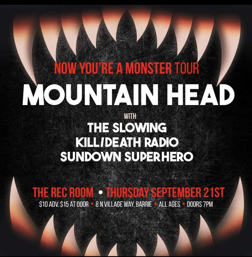 MOUNTIN HEAD with The Slowing, Sundown SuperHero & Kill/death Radio