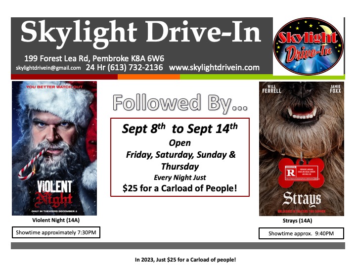 Skylight Drive-In Violent Night Followed by Strays