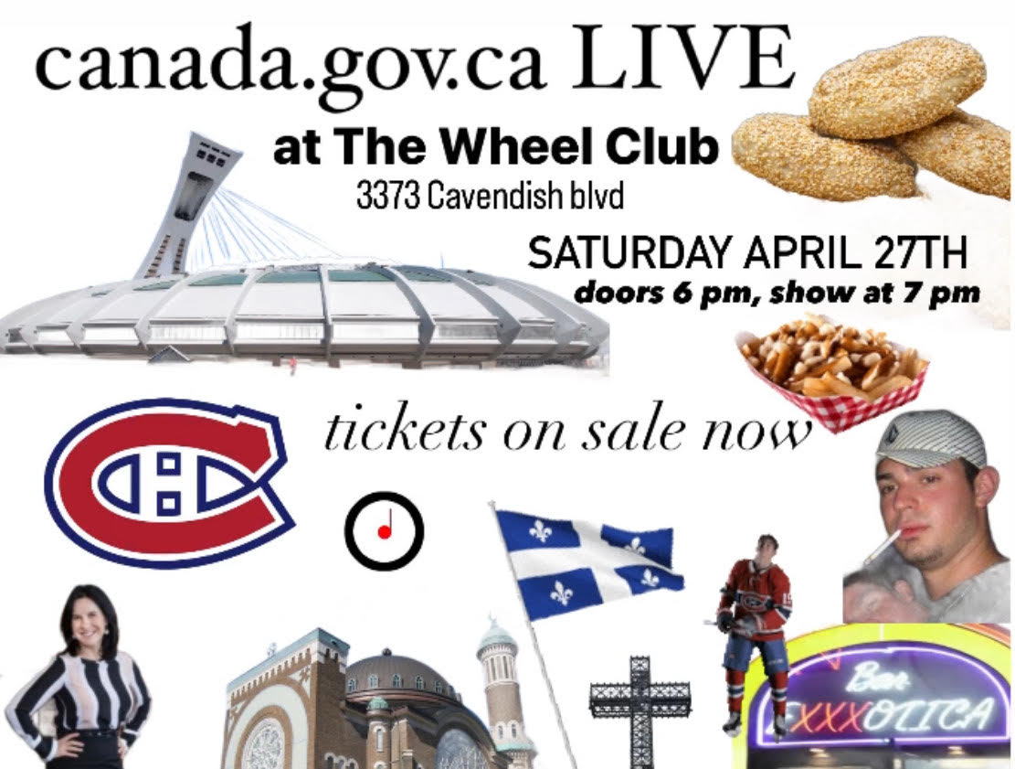 MONTREAL canada.gov.ca LIVE at The Wheel Club
