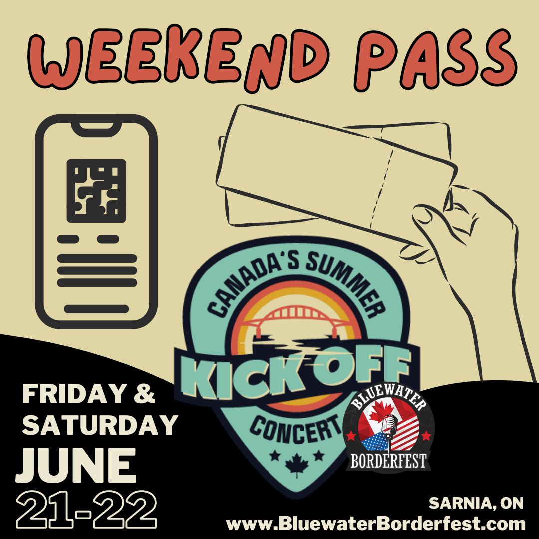 Bluewater BorderFest - 2 Night Rock Pass - Friday & Saturday, June 21-22, 2024