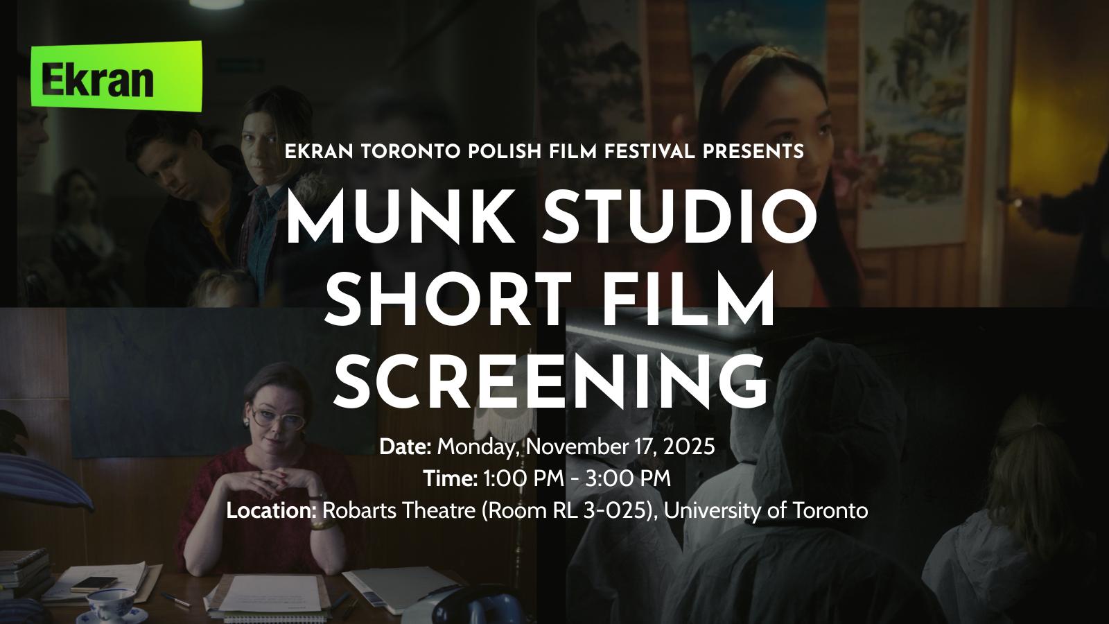 Munk Studio Short Film screening