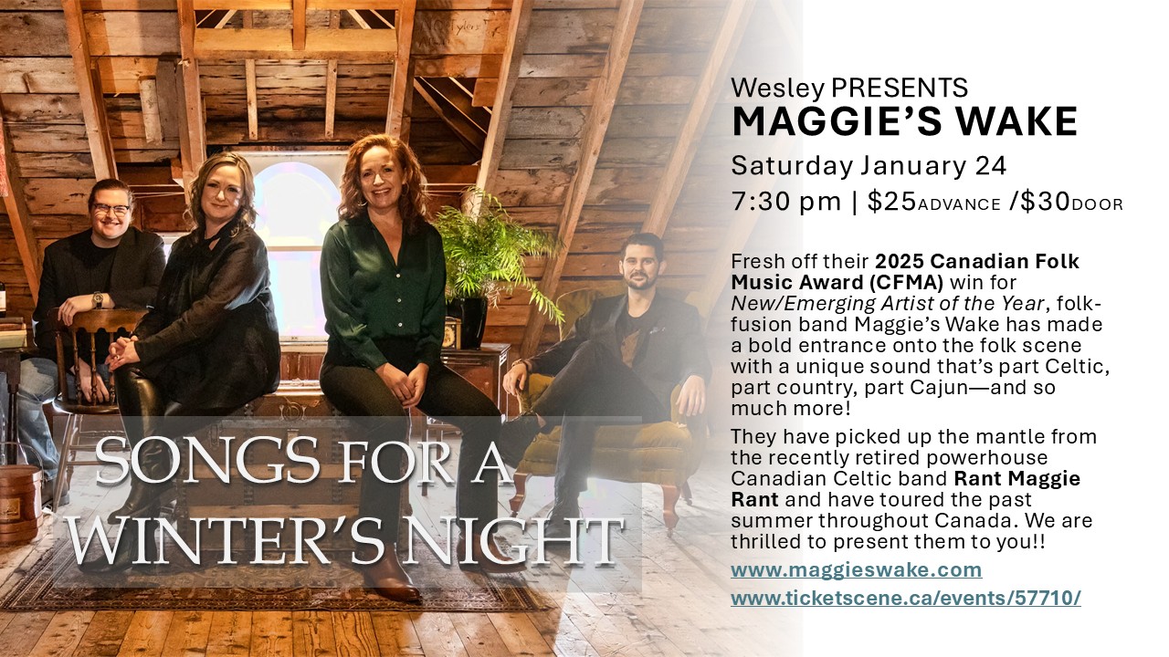 Wesley PRESENTS Maggie's Wake | Songs for a Winter's Night